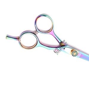 Tijeras de Peluquería Profesionales de Acero Inoxidable con Mango Largo de Goma, Logotipo Personalizado, Herramienta de Belleza para Salón, para Cortar el Cabello - Product Image 3