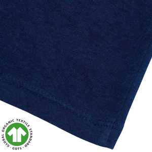 Camiseta de algodón orgánico de edición limitada para mujer-Blue Topanga Eco-Print, teñido a mano con productos botánicos, diseño único sostenible - Product Image 6