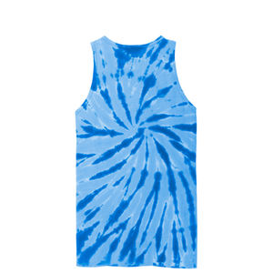 Camiseta sin Mangas con Estampado Tie Dye en Espiral para Hombre, Ropa de Playa de Verano, Logotipo Personalizado, Fábrica de Ropa OEM - Product Image 2