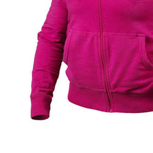 Sudaderas con capucha y sudaderas de mujer al por mayor de punto sólido informal de alta calidad - Product Image 3