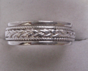 Anillo Boho Romántico con Gema Natural Engastada en Plata, Certificado IGI, para Boda - Product Image 1