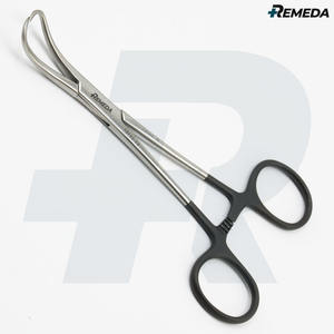 REMEDA Backhaus Abrazadera de toalla 13cm Curvada 1x1 Prong Sharp Backhaus Forceps Alemán Inoxidable - Product Image 3