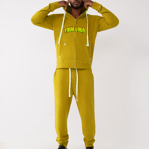 Custom Logo Winter Workout Training Wear Men's Zipper <b>Sweater</b> Jogger Set Women Polyester Unisex Sweatsuit - Product Image 6
