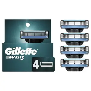 Gillette Mach-3 ตลับหมึก - แพ็ค 4 ชิ้น