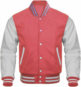 Chaqueta Universitaria de Alta Calidad 2025, Chaqueta Bomber Personalizable de Poliéster con Letras Bordadas para Hombre y Mujer - Product Image 4