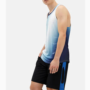 Vêtements de musculation pour hommes lâche Fitness débardeur impression personnalisée côté ouvert gilet de sport Gym grande taille orienting débardeur - Product Image 5