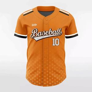 Ropa Deportiva Unisex Naranja de la Mejor Calidad, 100% Poliéster, Personalizable con Logotipo y Número del Equipo, para Béisbol y Sóftbol, Tallas Grandes - Product Image 2