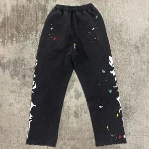 กางเกงวินเทจผ้าฟอกกรดแขนยาวสำหรับผู้ชายกางเกงปักลายปักแบบกำหนดเองได้ - Product Image 4