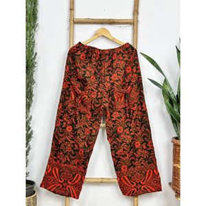 Unisex Winter Haus Pyjama Luxurious Yak <b>Wool</b> Blend Elegant Paisley Drawstring Soft Comfortable Warm Wrap Mid Waist Bequemen PJ - Product Image 1