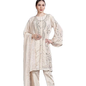 Último diseñador Faux Georgette bordado secuencia trabajo Salwar traje por Fab Zone - Product Image 1