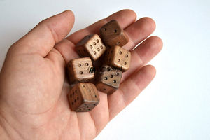 Natural Wooden <b>Polyhedral</b> <b>Dice</b> Artisan Crafted 7-Piece Eco-Friendly Durable Set for Tabletop RPG Board Games Tradebyd - Product Image 4