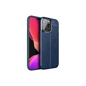 Coque en silicone Netzy SAFA Niss Premium pour iPhone 13 Pro Max, fine, bleu marine, antichoc, protection, matériau TPU - Product Image 1