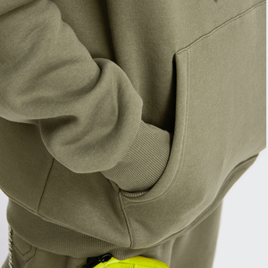 Vente en gros Sweat à capuche noir classique unisexe doublé polaire épaisse 100% coton Hip Hop décontracté style surdimensionné pour hommes pour l'hiver - Product Image 6