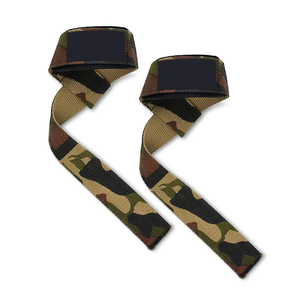 Sangle de poignet à la main Cross fit Power lifting Bodybuilding Lifting Straps Training Gym Gants Main Poignet Wraps Support Rembourré - Product Image 1