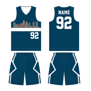 Venta al por mayor de conjuntos de uniformes de baloncesto Unisex para adultos de talla grande transpirable de secado rápido antibacteriano Jersey - Product Image 6