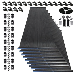 Kit Riscaldatore Solare per Piscina con Cloratore e Pompa di Calore ad Alte Prestazioni - Durata di Vita 15-20 Anni (9-4x12 / 2 Pollici I.D.) Header) - Product Image 1