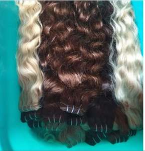 Extensions de cheveux indiennes Remy de qualité supérieure, légères, confortables à utiliser, design invisible à bande adhésive, sans traitement chimique - Product Image 1