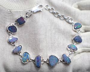 กำไลสองชิ้นสำหรับเป็นของขวัญกำไลข้อมือเงินแท้ขนาด8นิ้วจากออสเตรเลียสำหรับ925 - Product Image 2