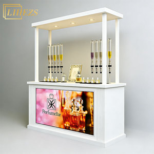 Vitrine de Luxe pour Parfums, Station de Remplissage de Parfums à 8 Têtes, Kiosque de Vente au Détail de Parfums avec Rétroéclairage LED Personnalisé - Product Image 1