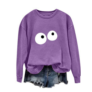 Sweat-shirt pour femme doublé polaire zippé d'hiver avec nœud - Coupe ample décontractée, épaules tombantes, manches longues, couleur unie - Product Image 1