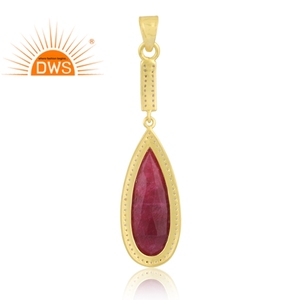 จี้อัญมณีเพชรสังเคราะห์จากธรรมชาติ18K ชุบทอง18K ดีไซน์ล่าสุดสำหรับเป็นของขวัญสำหรับผู้หญิง - Product Image 3