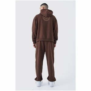 Sudadera con capucha de gran tamaño para hombre de algodón 100% Premium, diseño de hombro caído de gran tamaño, bordado 3D, impresión Digital, temporada de invierno - Product Image 5