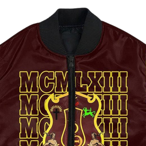 Chaqueta Universitaria Griega Iota Phi Theta 1963, Chaqueta Bomber Universitaria Bordada de Satén, Prenda Premium - Product Image 6