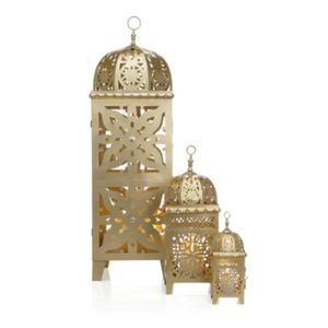 Gold Powder Coating Metal <b>Moroccan</b> Lantern Top Quality Tableware Handmade Christmas <b>Decoration</b> Lantern for Hot Selling - Product Image 1