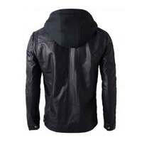 Blouson Bomber en Cuir de Mouton et Toile pour Homme, Grande Taille, Hiver, Coupe-Vent, Respirant, Personnalisable, Brodé, Col Rond, Tendance