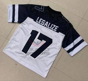 Camiseta Deportiva de Manga Corta Transpirable de Secado Rápido con Nombre/Número/Logotipo Personalizado, Jersey de Fútbol Americano Unisex Personalizado - Product Image 6