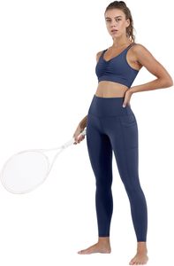 Leggings avec poches pour femmes, pantalon de yoga d'entraînement à taille haute pour le contrôle du ventre - Product Image 2