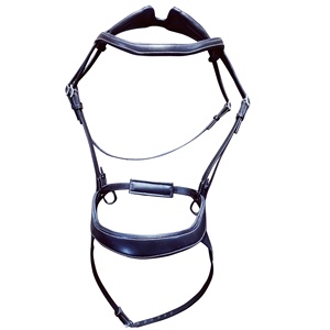 Venta caliente caballo inglés suave acolchado brida con diamantes de imitación portátil disponible en todos los tamaños fabricante al por mayor - Product Image 3