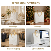 Sacs en papier kraft de luxe durables avec logo personnalisé en gros, sacs de courses pour supermarchés, pour l'emballage de chaussures et de vêtements