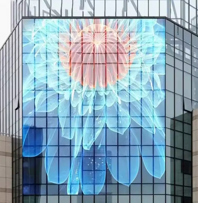 Hot Selling Transparent Flexible Led Film Display Screen Crystal Led Screen on Glass