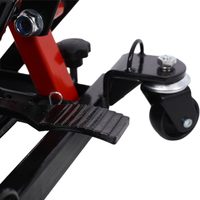 Cric hydraulique pour moto, cric ciseaux pour VTT, table élévatrice portable pour moto avec support de levage à commande au pied pour UTV