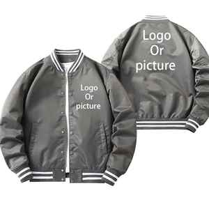 Nouvelle veste d'hiver tendance pour hommes meilleure qualité toile légère design universitaire brodé style baseball - Product Image 5