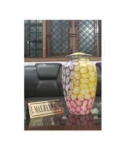 โกศสำหรับผู้ใหญ่ทำจากโลหะไม่เหมือนใครสำหรับขี้เถ้าของตกแต่งโกศ - Product Image 1