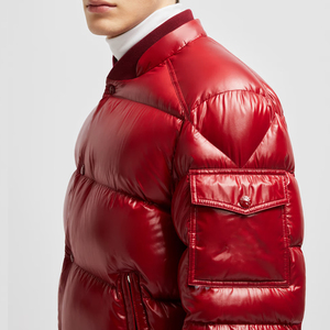 Nouveau design Vestes à bulles de meilleure qualité pour hommes en quantité minimale de commande bas Vestes à bulles épaisses et chaudes coupe-vent de style sportif pour hommes - Product Image 2