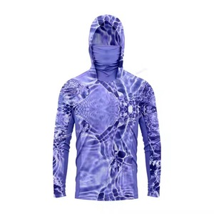 Camisa de Pesca con Capucha de Manga Larga con Estampado de Camuflaje para Hombre, Protección Solar UPF 50, Anti-UV, Secado Rápido, Transpirable, de Poliéster - Product Image 2