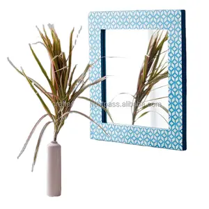 Wholesale New Design Luxury Handmade Bone Inlay Wall Mirror Frame Decorative for hone Decor from India by RF Crafts