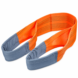 Eslinga de cincha de poliéster de 10 toneladas con ojales, 250 mm x 10 m, de alta resistencia, con ojales reforzados, exportador de fábrica de Vietnam - Product Image 1