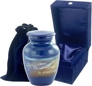 Designer Collection of 100% Aluminum Material <b>Keepsake</b> Cremation Urns at Genuine Market Price - Product Image 1