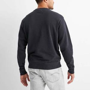 Haute qualité basiques coton vêtements pour hommes sweats à capuche conception de Logo personnalisé pull à col rond hiver hommes sweats 2025 - Product Image 2