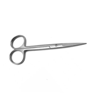 Portaagujas Manual de Acero Inoxidable Quirúrgico, Tijeras Iris / Punta Recta, Instrumentos Médicos Reutilizables - Product Image 1