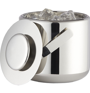 Cubo de hielo de metal texturizado con asas de asta para un aspecto rústico. Disponible en nuestra tienda para su próxima fiesta. - Product Image 3