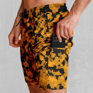 Hot Sale <b>Mens</b> Gym <b>Shorts</b> Fitness Workout Training <b>Shorts</b> Quick Dry Breathable <b>Elastic</b> <b>Waist</b> Sports <b>Shorts</b> <b>with</b> Custom Logo OEM - Product Image 3