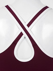 ชุดเทนนิสของผู้หญิงกับกางเกงขาสั้นชุดเล่นกีฬาแบดมินตันคอวีอัดพลีทชุดออกกำลังกายกลางแจ้งเล่นกีฬาชุดออกกำลังกายแขนกุด2024 - Product Image 6