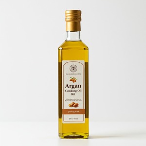 Huile d'argan culinaire organique pure pressée à froid vierge de qualité comestible riche en vitamine E acides gras oméga verre d'antioxydants naturels - Product Image 4
