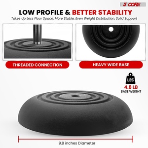 5Core Mic <b>Stand</b> Floor Adjustable Universal Heavy Duty <b>Microphone</b> <b>Stands</b> Round Base Soporte De microfono - Product Image 3