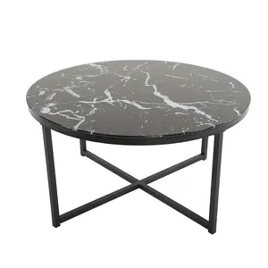 Table basse moderne de luxe avec cadre en fil métallique doré et dessus en verre table console élégante pour la maison salon nouveau design de décoration intérieure - Product Image 5